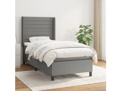 Box spring postel s matrací 90x200 cm textil [3131486]