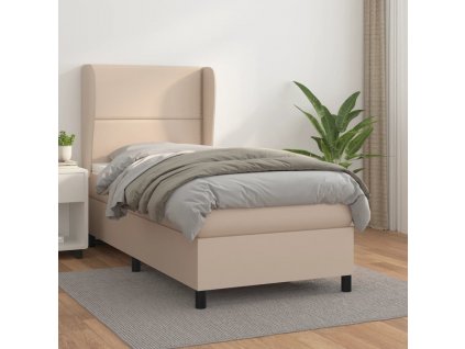 Box spring postel s matrací 90x190 cm umělá kůže [3128948]