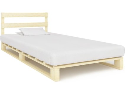 Rám postele z palet masivní borovice 90 x 200 cm [285241] (Barva barva dřeva)