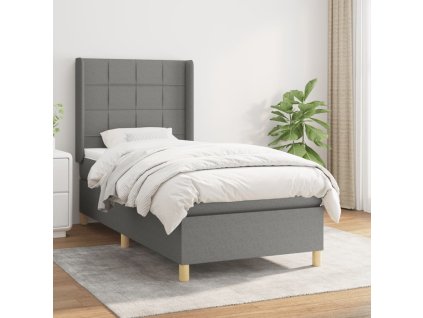 Box spring postel s matrací 90x190 cm textil [3131954]