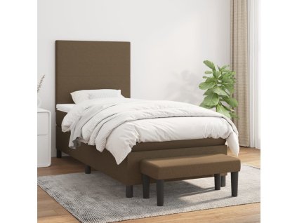 Box spring postel s matrací 90x200 cm textil [3136408]