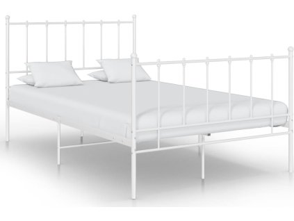 Rám postele kov 120 x 200 cm [324953] (Barva Bílá)