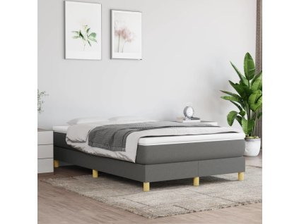 Rám postele s boxspringem 120 x 200 cm textil [3120599] (Barva Tmavě šedá)