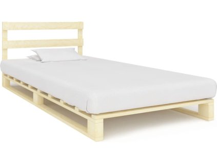 Rám postele z palet masivní borovice 100 x 200 cm [285242] (Barva barva dřeva)
