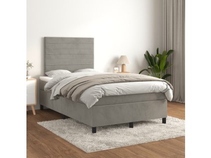 Box spring postel s matrací 120 x 200 cm samet [3143074]