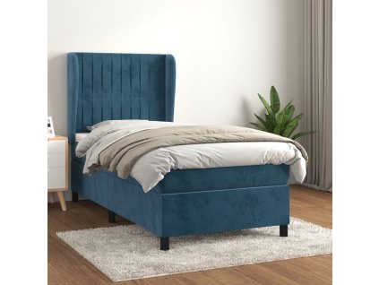 Box spring postel s matrací 100x200 cm samet [3129319]