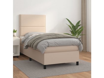 Box spring postel s matrací 80 x 200 cm umělá kůže [3142754]