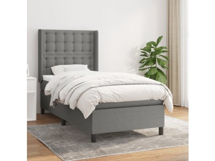 Box spring postel s matrací 90x200 cm textil [3131722]