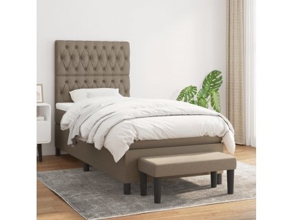 Box spring postel s matrací 90x190 cm textil [3136801]