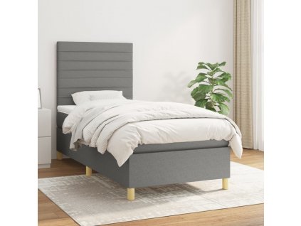 Box spring postel s matrací 90x200 cm textil [3142388]
