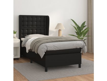 Box spring postel s matrací 90x200 cm umělá kůže [3129009]