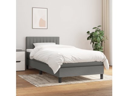 Box spring postel s matrací 90x200 cm textil [3140186]
