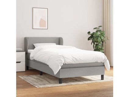 Box spring postel s matrací 90x190 cm textil [3126125]