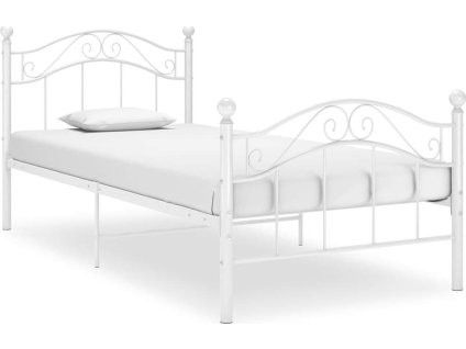 Rám postele kov 90 x 200 cm [324989] (Barva Bílá)