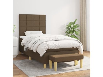 Box spring postel s matrací 90x200 cm textil [3137128]