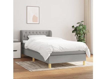 Box spring postel s matrací 90x200 cm textil [3127013]