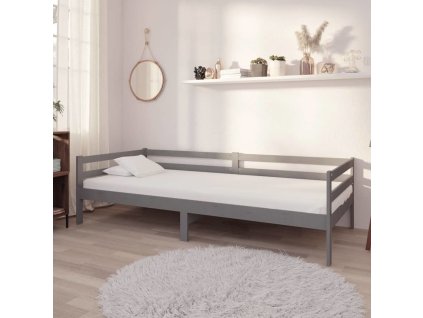 Denní postel s matrací 90 x 200 cm masivní borové dřevo [3083561]