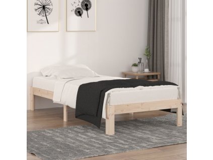 Rám postele masivní dřevo 90 x 190 cm Single [810333]