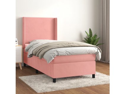 Box spring postel s matrací 90x190 cm samet [3132536]