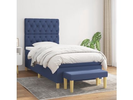 Box spring postel s matrací 80 x 200 cm textil [3137355]