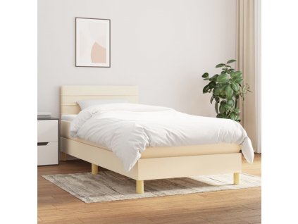 Box spring postel s matrací 80 x 200 cm textil [3140654]