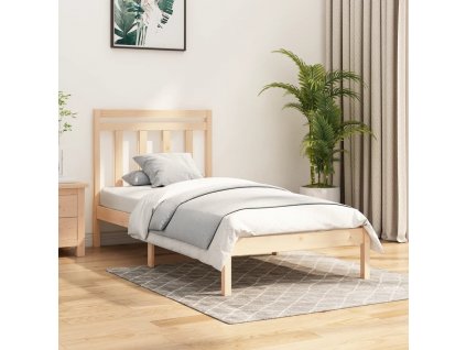 Rám postele masivní dřevo 90 x 190 cm Single [3105217]