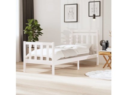 Rám postele 90 x 190 cm Single masivní dřevo [3100685]