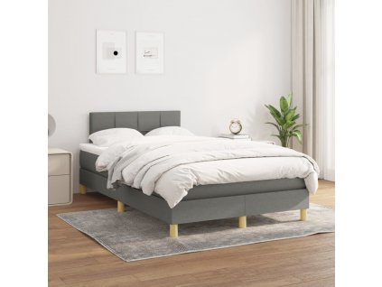 Box spring postel s matrací 120x200 cm textil [3140602]