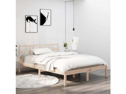 Rám postele masivní dřevo 120 x 200 cm [3105400]