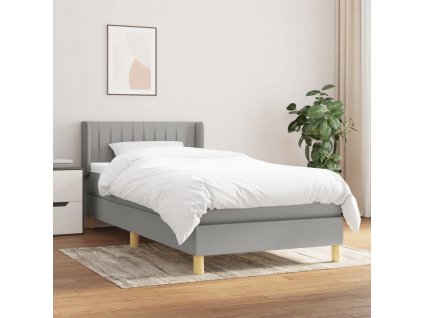 Box spring postel s matrací 90x190 cm textil [3130393]