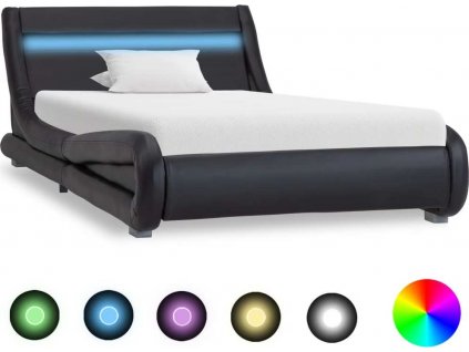 Rám postele s LED světlem umělá kůže 90 x 200 cm [285726]
