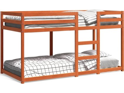 Patrová postel 75 x 190 cm masivní borové dřevo [821661]