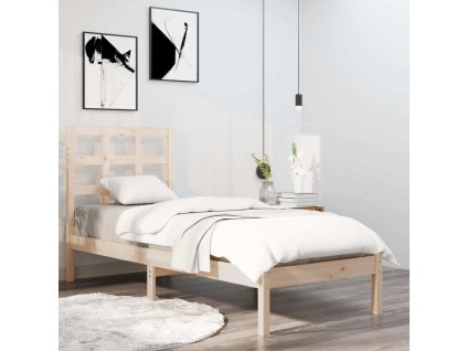 Rám postele masivní dřevo 90 x 190 cm Single [3105435]