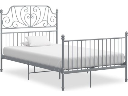 Rám postele kov 120 x 200 cm [324849] (Barva Šedá)