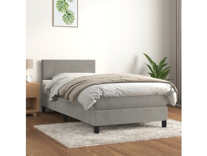 Box spring postel s matrací 90x200 cm samet [3141161]