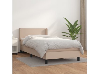 Box spring postel s matrací 90x200 cm umělá kůže [3130640]