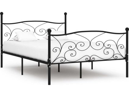 Rám postele kov 120 x 200 cm [284456] (Barva Černá)