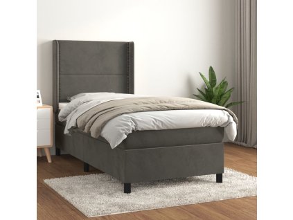 Box spring postel s matrací 90x190 cm samet [3132592]