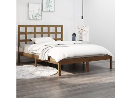 Rám postele masivní dřevo 120 x 200 cm [3105468]