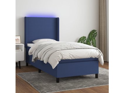 Box spring postel s matrací a LED 80 x 200 cm textil [3138115]