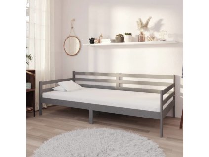 Denní postel s matrací 90 x 200 cm masivní borové dřevo [3083601]