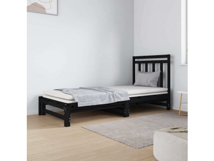 Výsuvná postel 2x (90 x 190) cm masivní borovice [3124761]