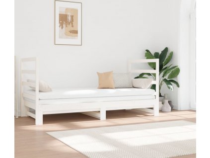 Výsuvná postel 2x (90 x 190) cm masivní borovice [3124763]