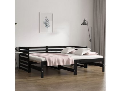 Výsuvná postel 2x (90 x 190) cm masivní borovice [814673]