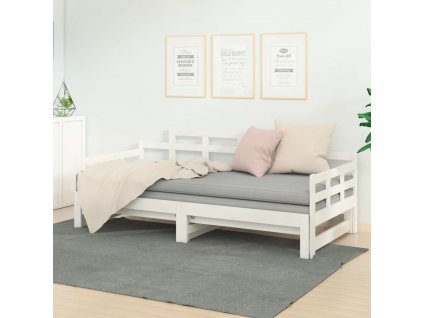 Výsuvná postel masivní borovice 2x (80 x 200) cm [820350]