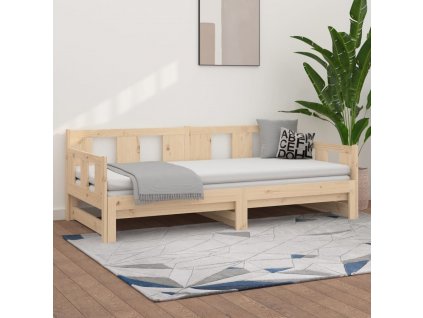 Výsuvná postel masivní borovice 2x (90 x 190) cm [820295]