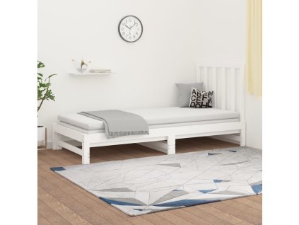 Výsuvná postel 2x (90 x 190) cm masivní borovice [3108328]