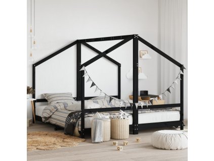 Dětská postel 2x (90 x 200) cm masivní borové dřevo [3200591]