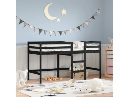 Dětská patrová postel se žebříkem 90 x 190 cm borové dřevo [835894]