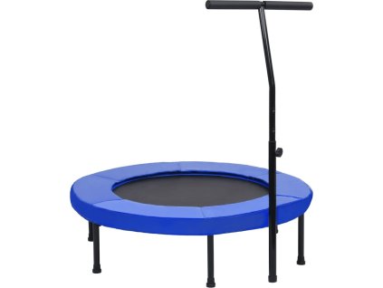 Fitness trampolína s rukojetí a bezpečnostní podložkou 102 cm [92487]